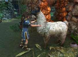 Shadow of the Tomb Raider. Лара гладит ламу - изображение 1