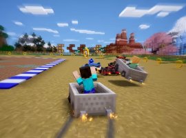 SEGA выпустила релизный трейлер набора Minecraft для Sonic Racing: CrossWorlds - изображение 1