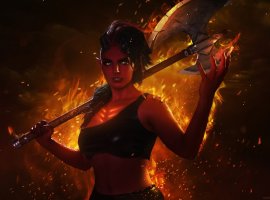 Косплеер предстала в образе опасной Карлах из Baldur's Gate 3 - изображение 1