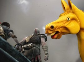 Создатели God of War и других игр стали насмехаться над лошадью из фильма «Время жить» - изображение 1