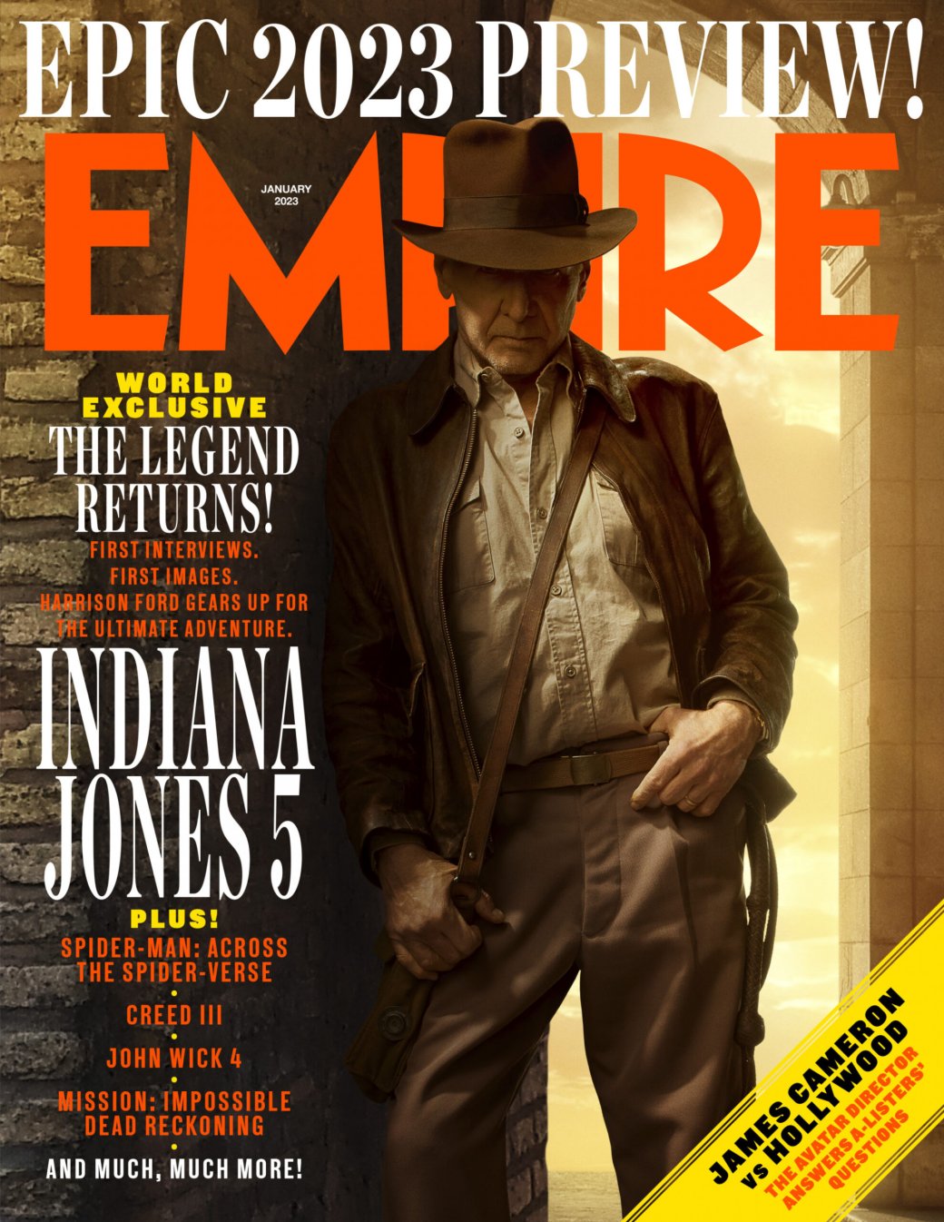 Галерея Опубликован новый кадр «Индианы Джонса 5» и обложки для Empire - 2 фото