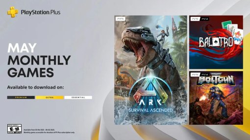 Balatro, Warhammer 40K: Boltgun и ARK: Survival Ascended войдут в майскую подборку PS Plus