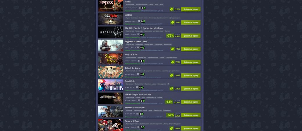 Галерея Baldurs Gate 3 и Vampire Survivors возглавили годовой топ игр на Steam Deck - 2 фото