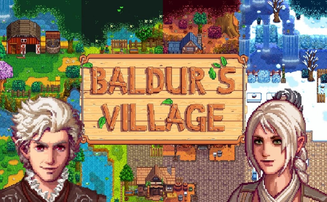 Галерея Stardew Valley скрестили с Baldurʼs Gate 3 в новом моде Baldurʼs Village - 8 фото