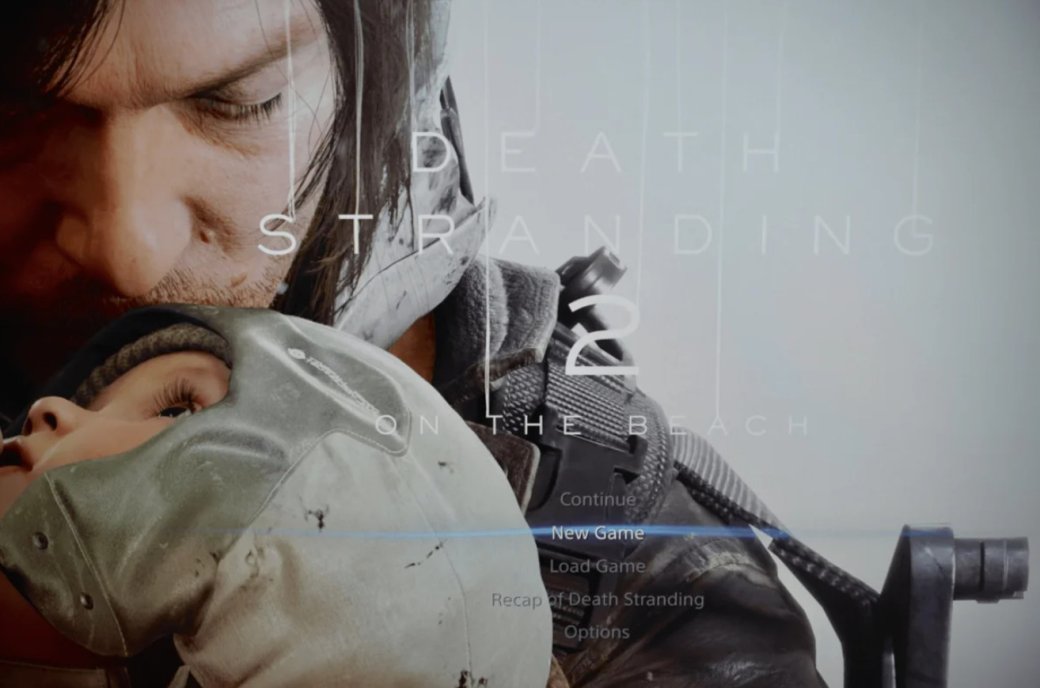 Галерея Хидео Кодзима показал временное меню Death Stranding 2 с возможным пересказом первой части - 2 фото