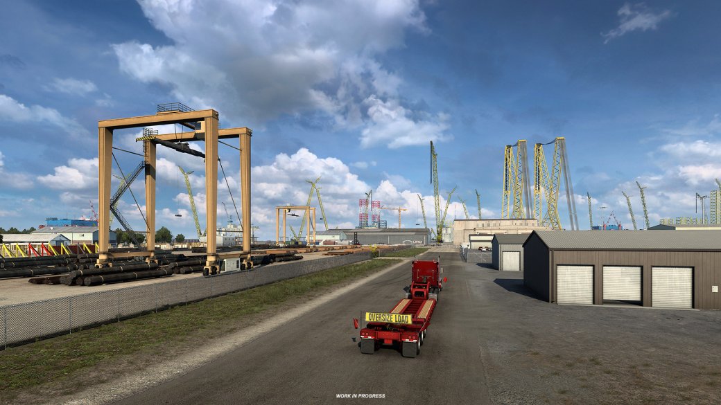 Галерея Авторы American Truck Simulator показали верфи Техаса из будущего дополнения - 8 фото