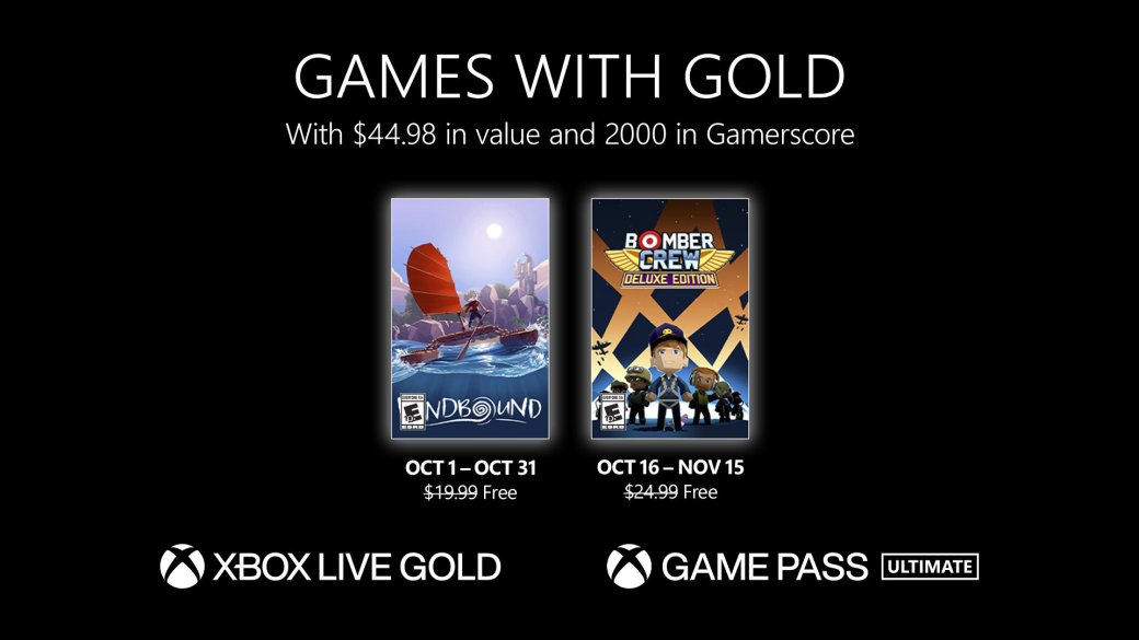 Галерея В октябре подписчики Xbox Live Gold получат Windbound и Bomber Crew Deluxe Edition - 1 фото