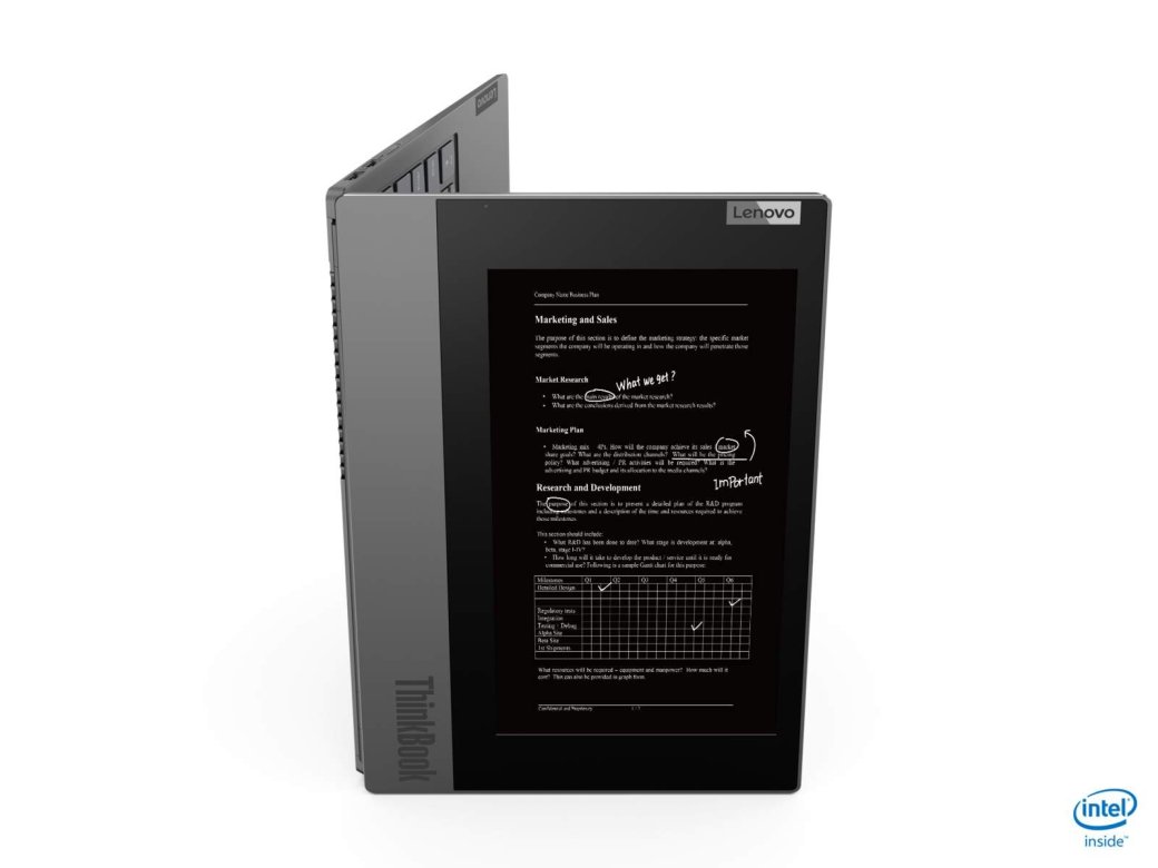 Галерея Lenovo ThinkBook Plus оснастили огромным E ink экраном - 3 фото