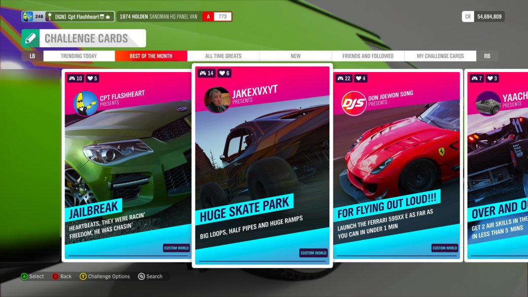 Галерея Для Forza Horizon 4 представили режим с пользовательскими испытаниями - 3 фото