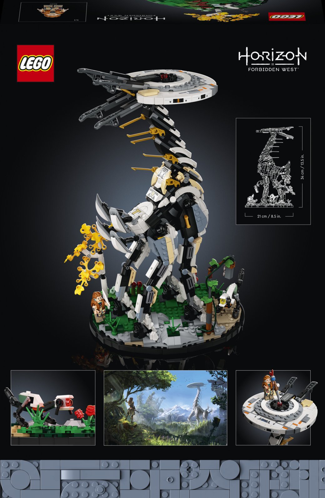 Галерея LEGO представила набор по мотивам Horizon Forbidden West с Элой и Длинношеем - 2 фото