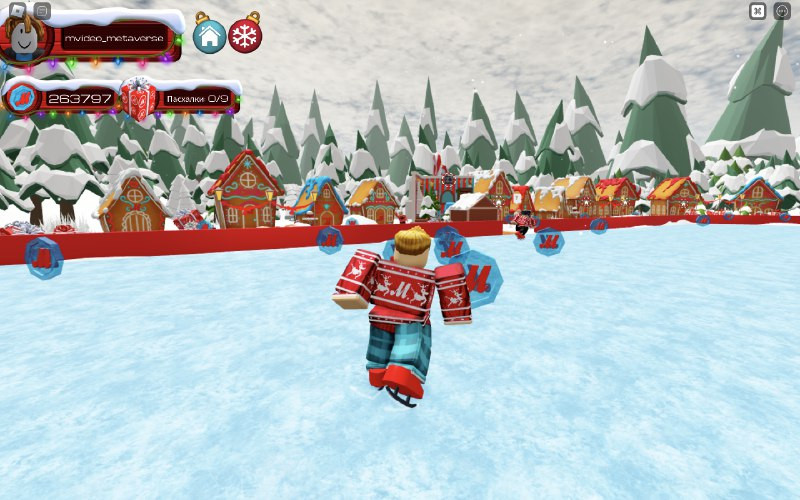 Галерея «М.Видео» открыла новогодний город в виртуальной вселенной Roblox - 4 фото