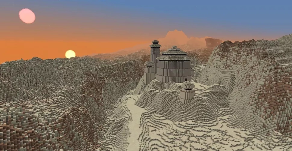 Галерея Фанат воссоздаёт планеты из «Звёздных войн» в Minecraft - 6 фото