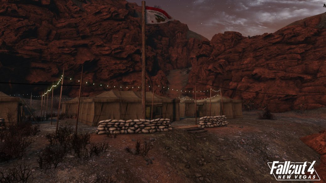 Галерея Создатели мода Fallout 4 New Vegas показали лагерь НКР - 4 фото