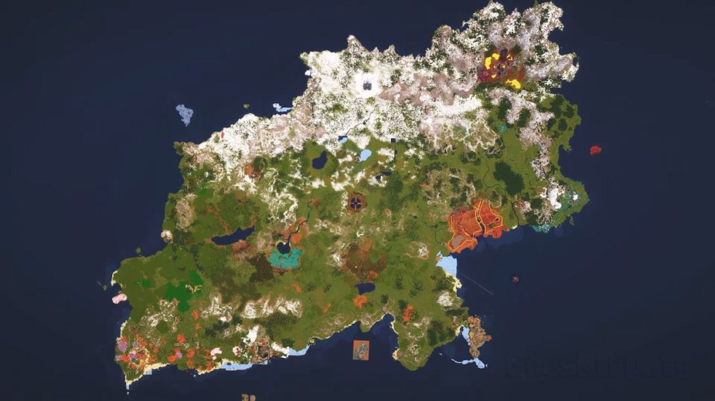Галерея Энтузиаст построил в Minecraft фэнтези-мир - 3 фото