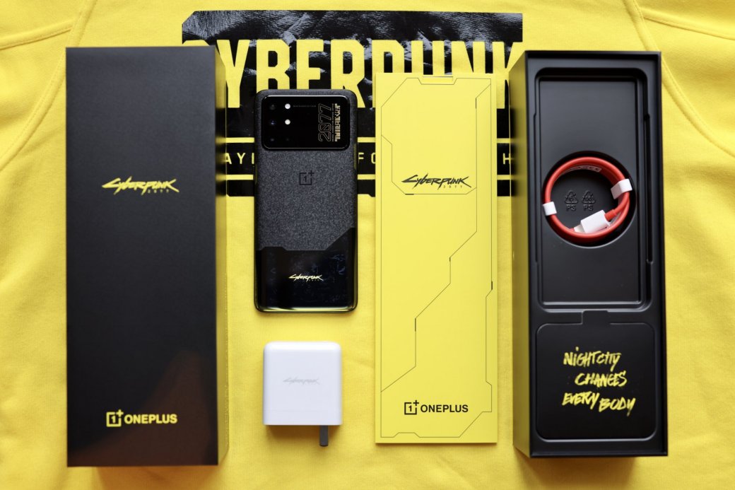 Галерея В сети появились кадры смартфона OnePlus 8T в стилистике Cyberpunk 2077 - 3 фото