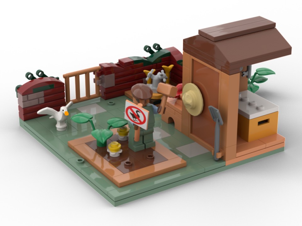 Галерея LEGO может выпустить набор по мотивам Untitled Goose Game - 3 фото