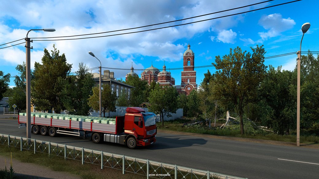 Галерея На новых скриншотах DLC для Euro Truck Simulator 2 показали российские церкви - 8 фото