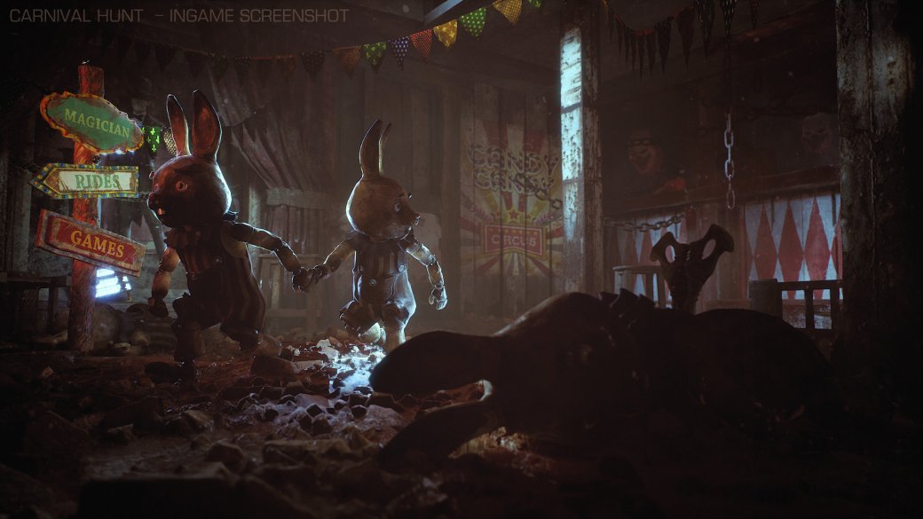 Галерея Кролики и монстры: вышел тизер мультиплеерного хоррора Carnival Hunt - 10 фото