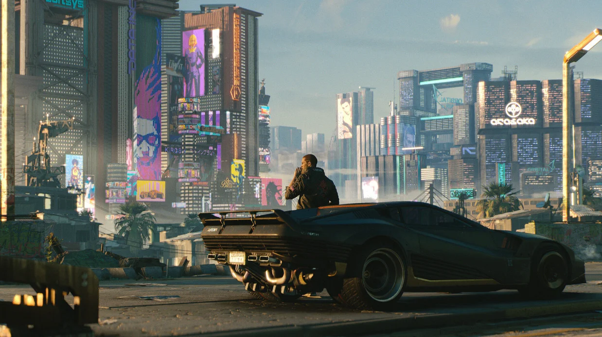 Omslag: Cyberpunk 2077-screenshot