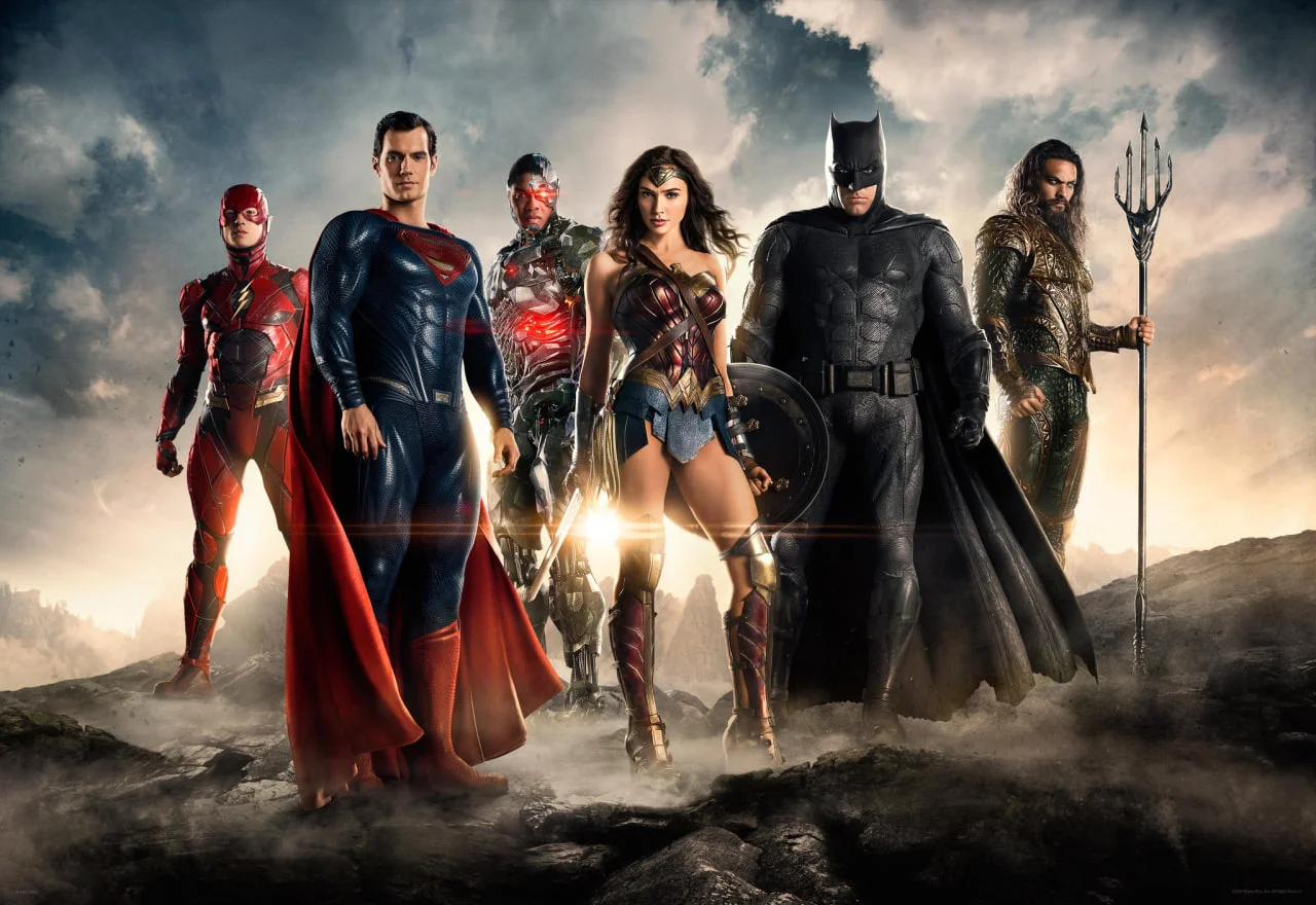 Couverture : affiche de la Justice League