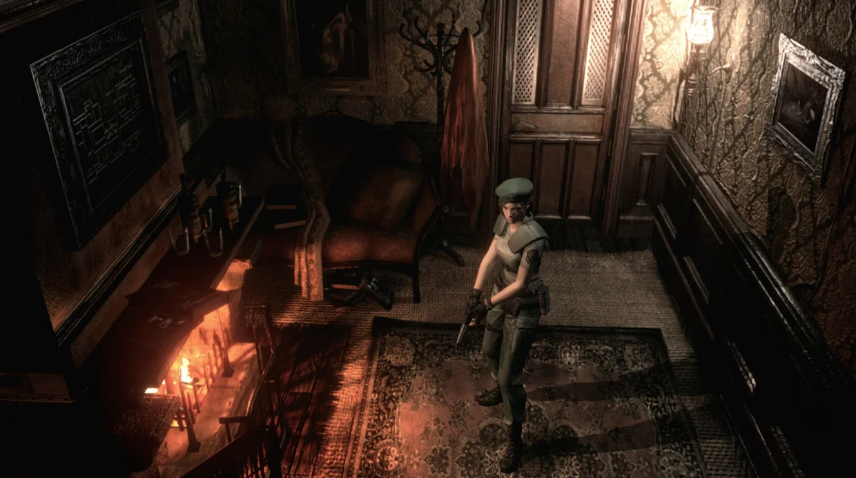 Couverture : capture d'écran de Resident Evil