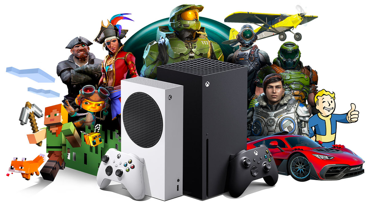 Обложка: арт с играми Microsoft