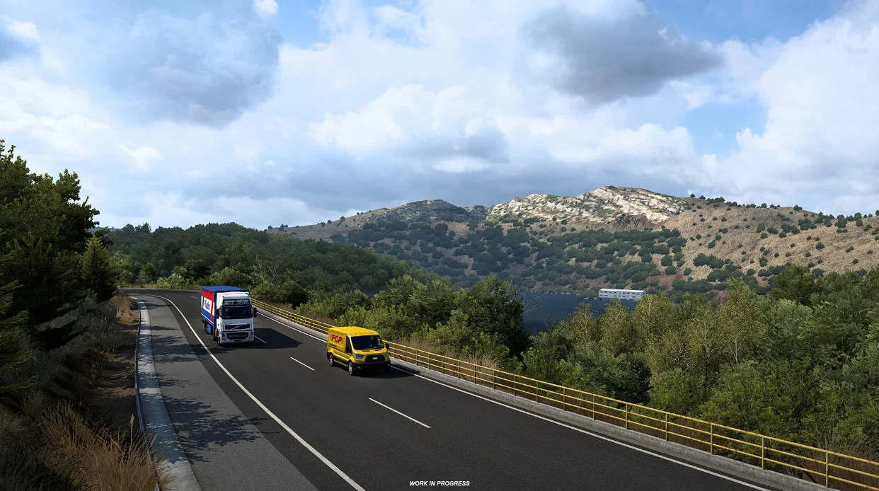 Couverture : capture d'écran d'Euro Truck Simulator 2