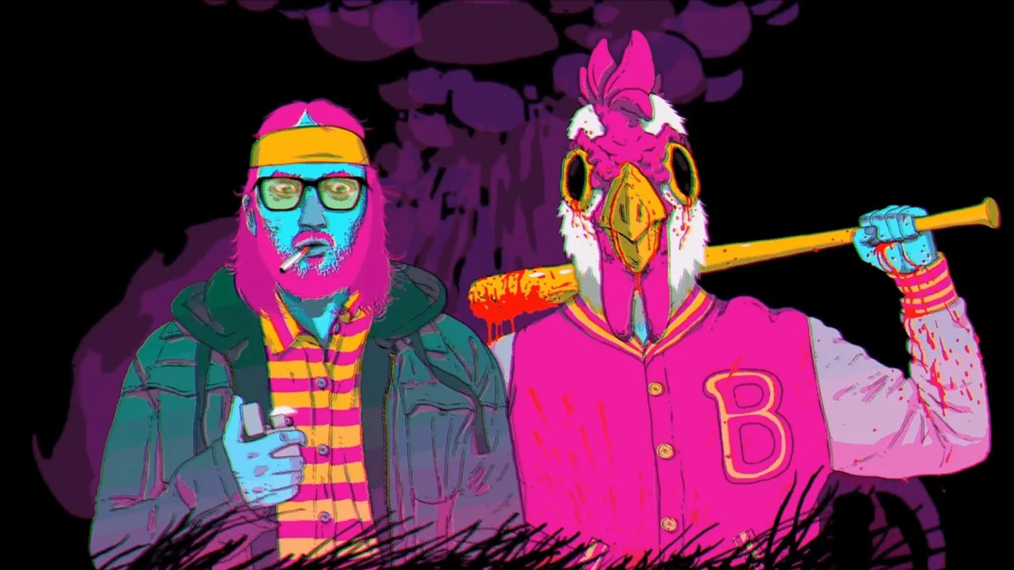 Couverture : illustration de Hotline Miami Collection