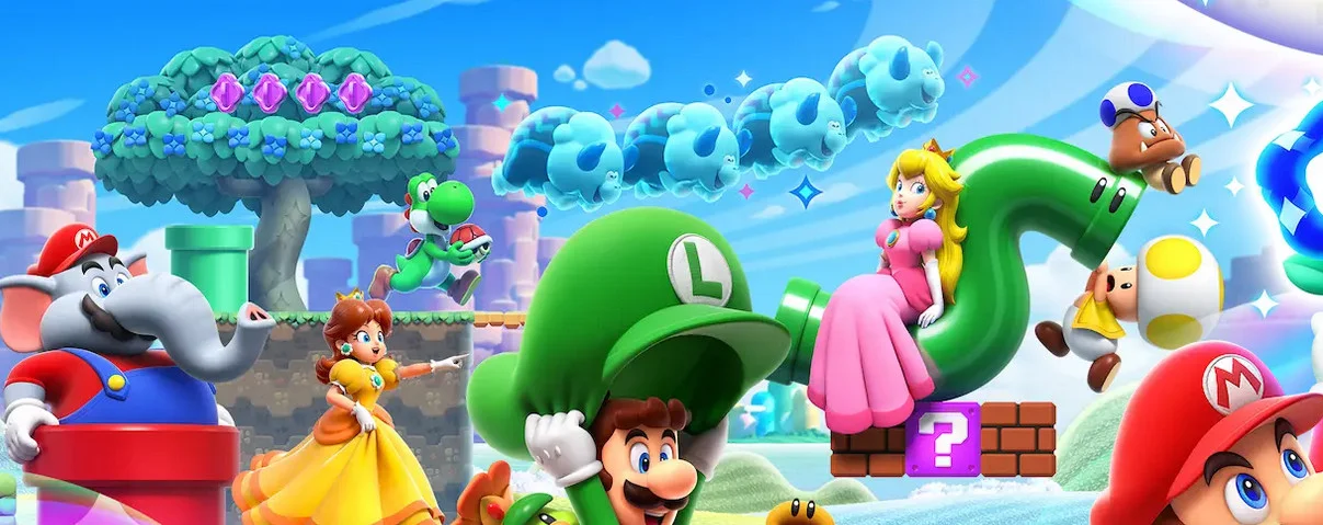 Couverture : affiche de Super Mario Bros.  Merveille