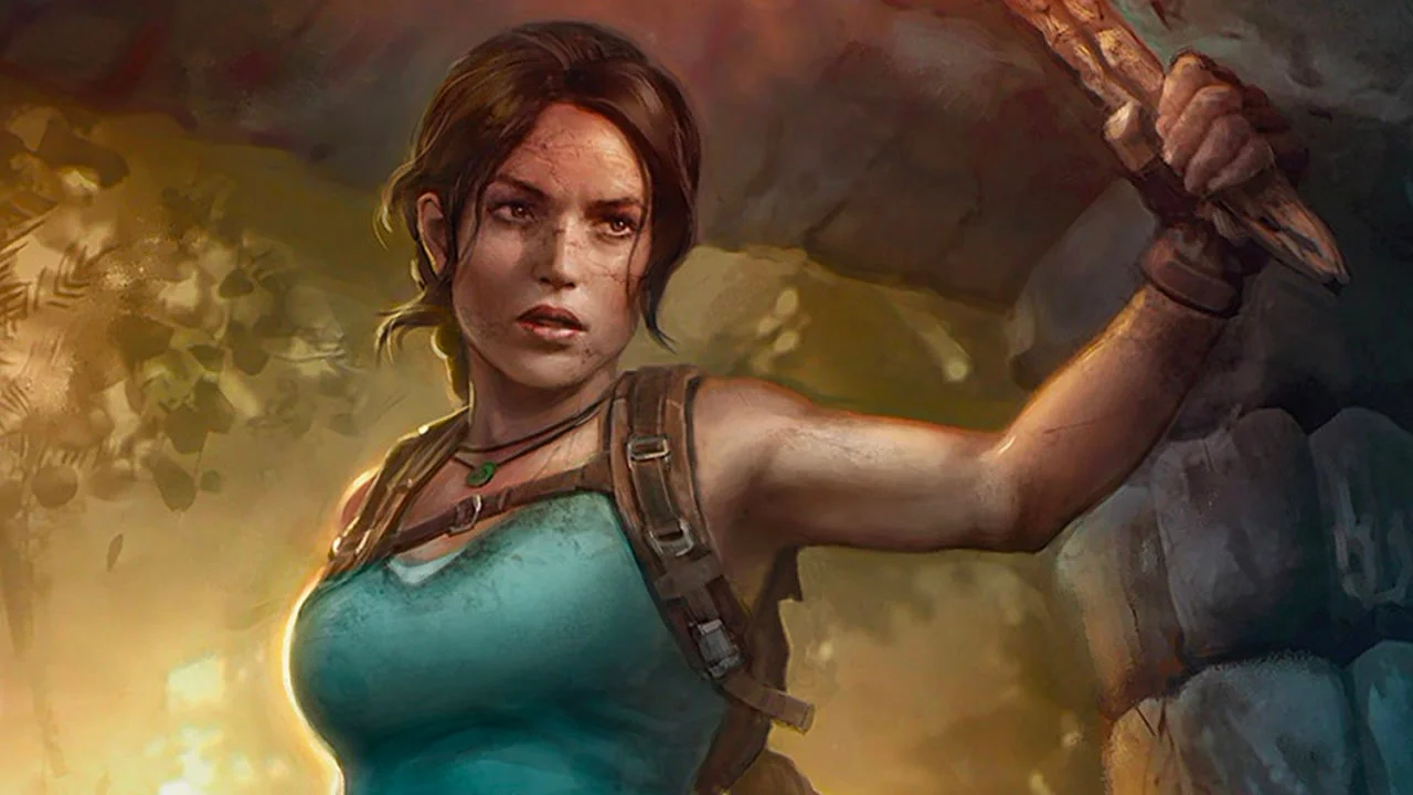 Обложка: арт Лары Крофт с Magic: The Gathering