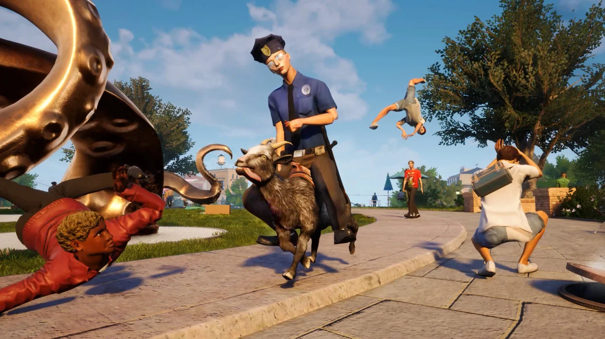 Обложка: скриншот Goat Simulator 3