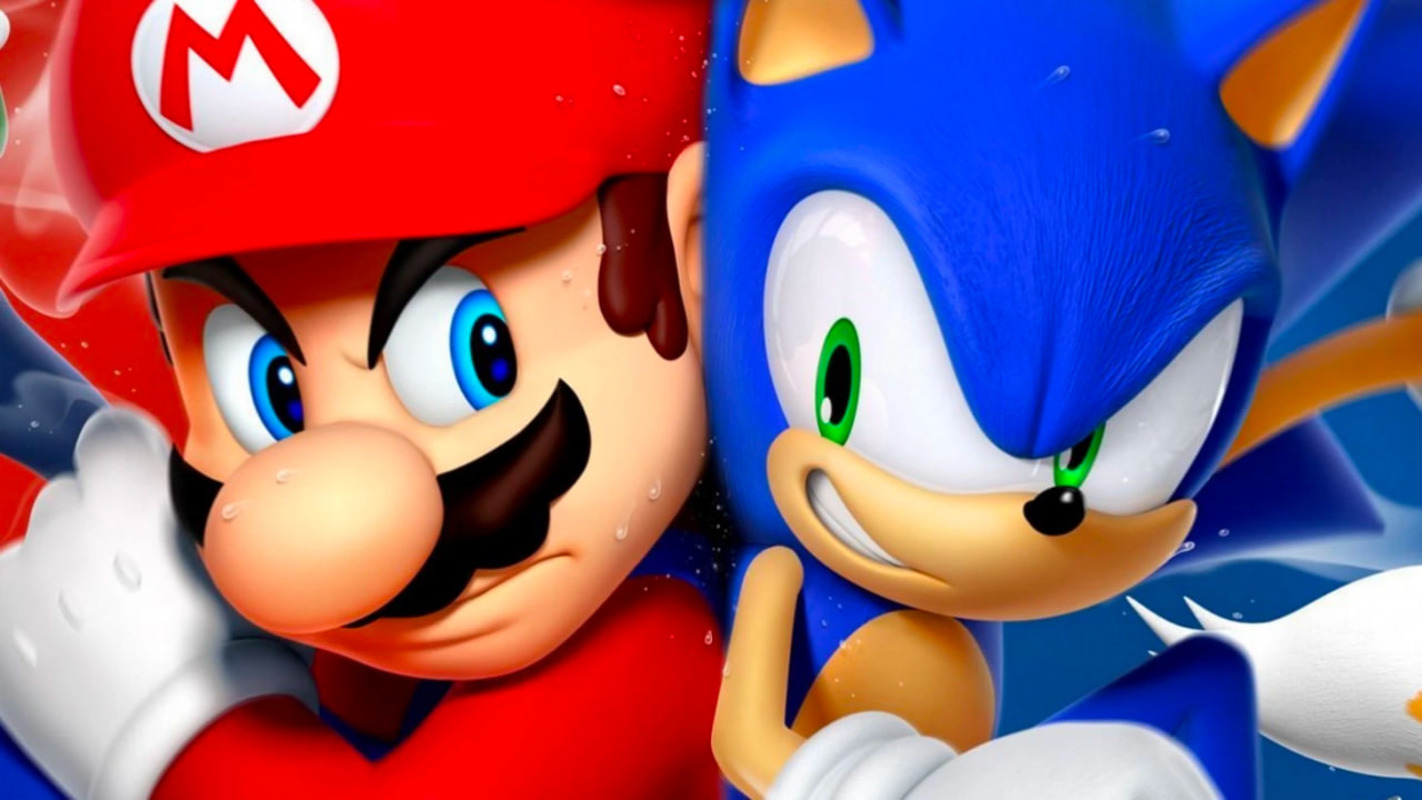 Обложка: постер Sonic & Mario Across Time