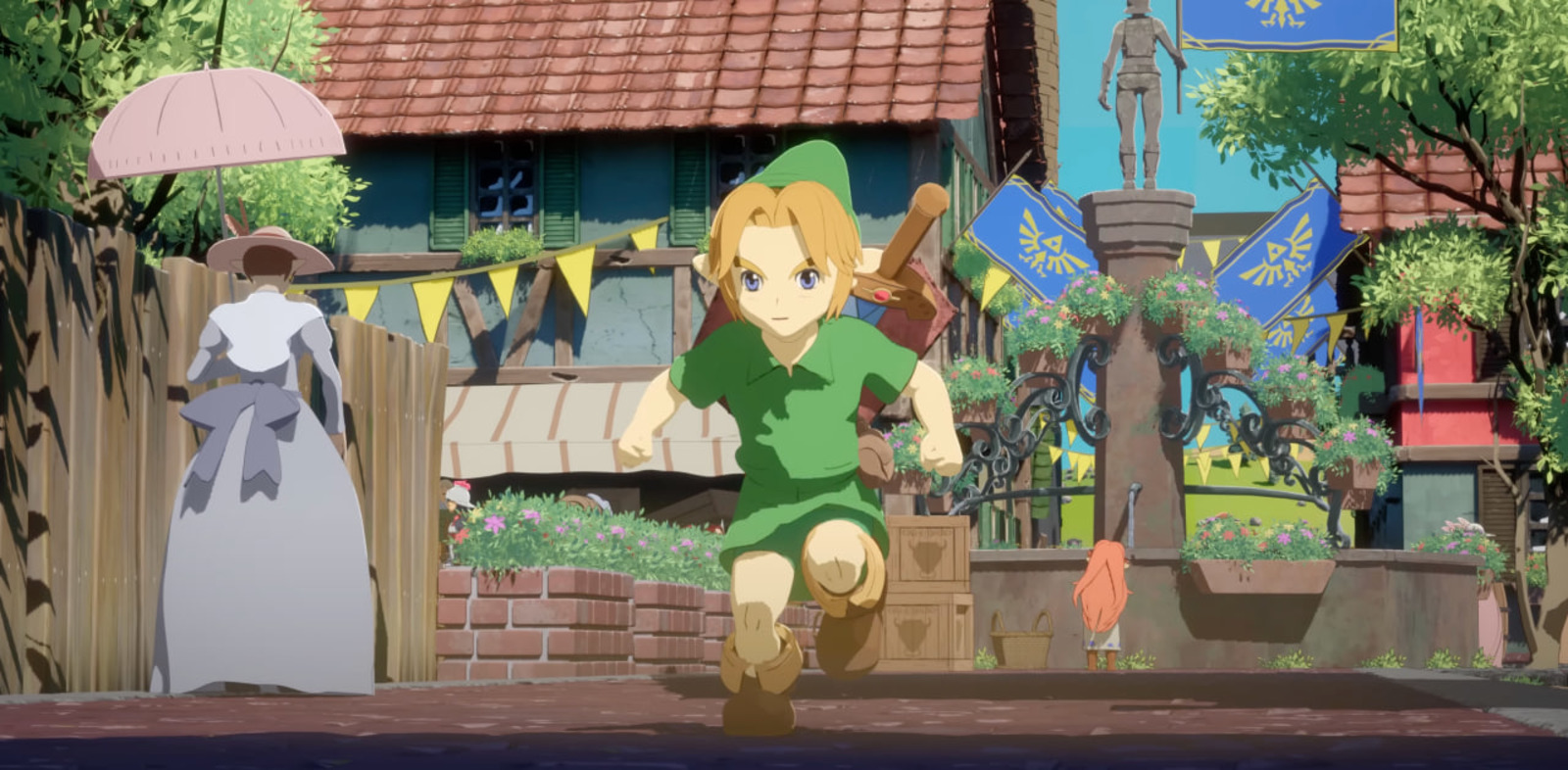 Обложка: кадр Zelda Ocarina of Time X Studio Ghibli: Castle Town