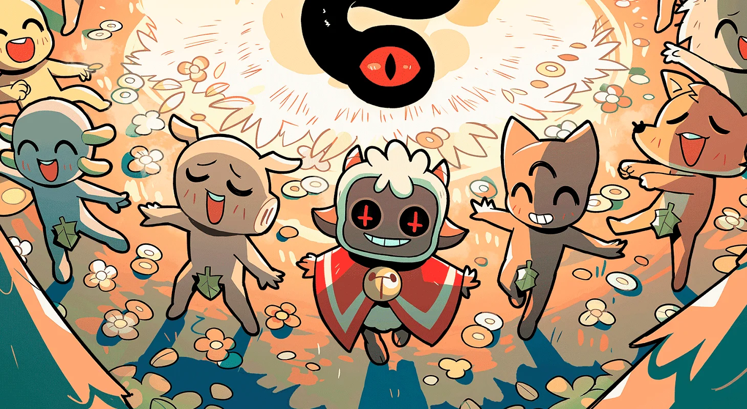 Обложка: скриншот игры Cult of the Lamb