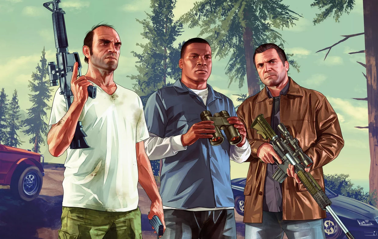 Обложка: постер GTA 5