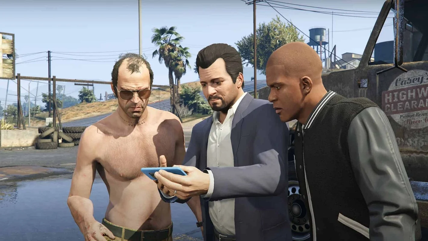 Обложка: скриншот игры Grand Theft Auto V