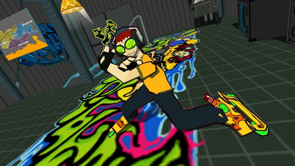 Обложка: скриншот Jet Set Radio