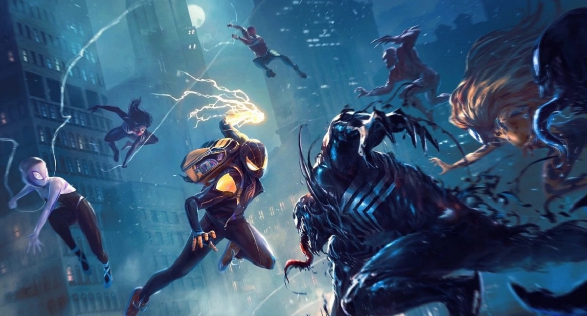 Обложка: концепт-арт Marvel's Spider-Man: The Great Web