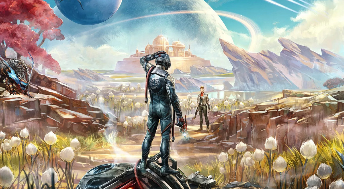Обложка: постер The Outer Worlds