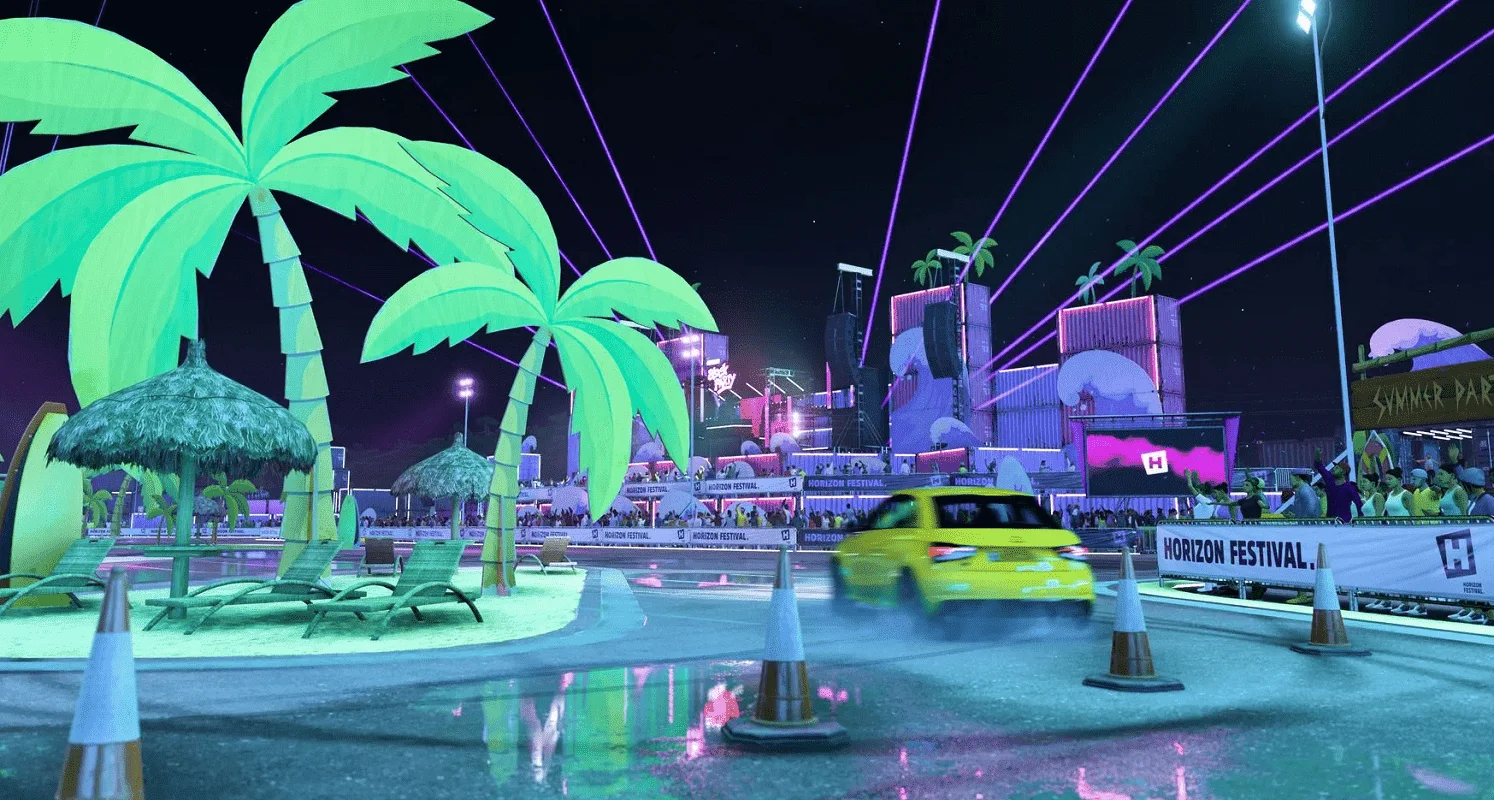 Couverture : capture d'écran du jeu Forza Horizon 5