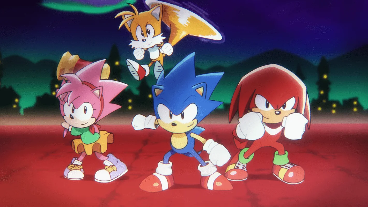 Couverture : capture d'écran du jeu Sonic Superstars