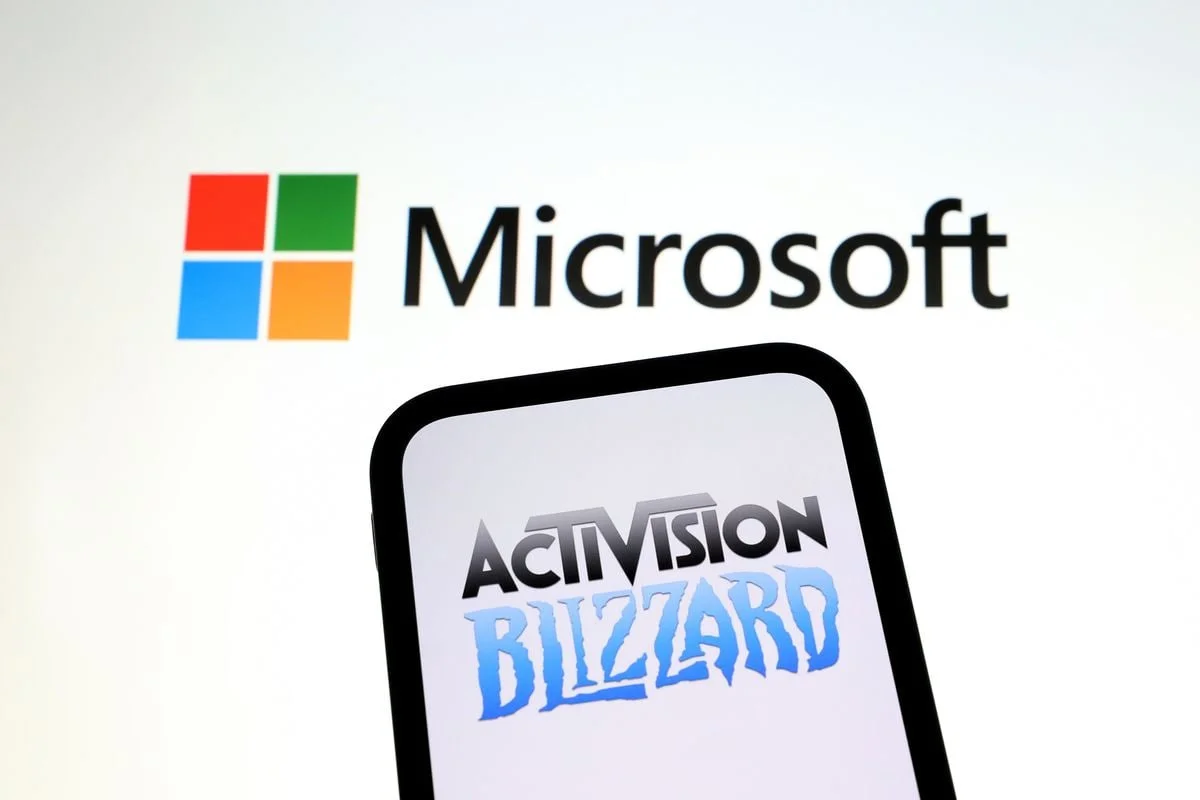 Couverture : Logos Microsoft et Activision Blizzard