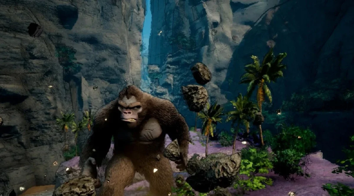 Couverture : capture d'écran de Skull Island : Rise of Kong
