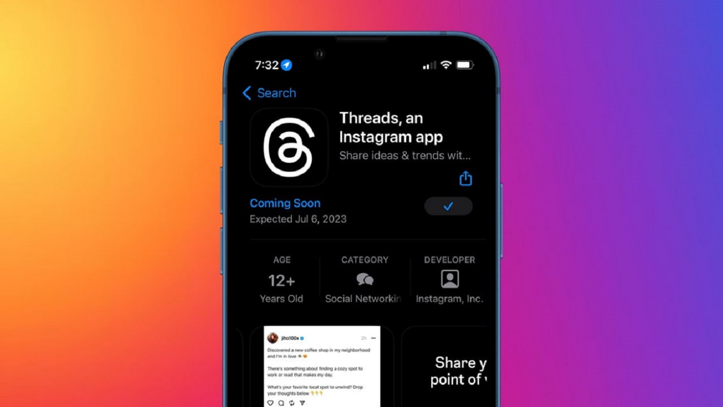 Обложка: логотип приложения Threads