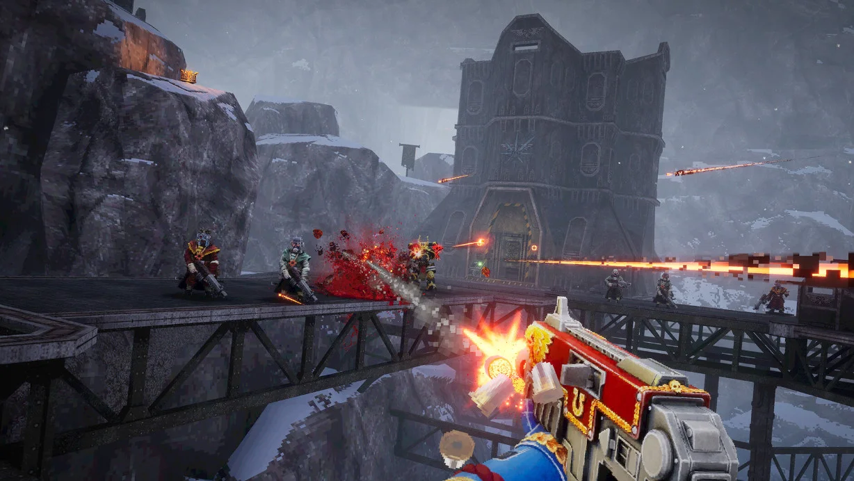 Portada: captura de pantalla de Warhammer 40,000: Boltgun