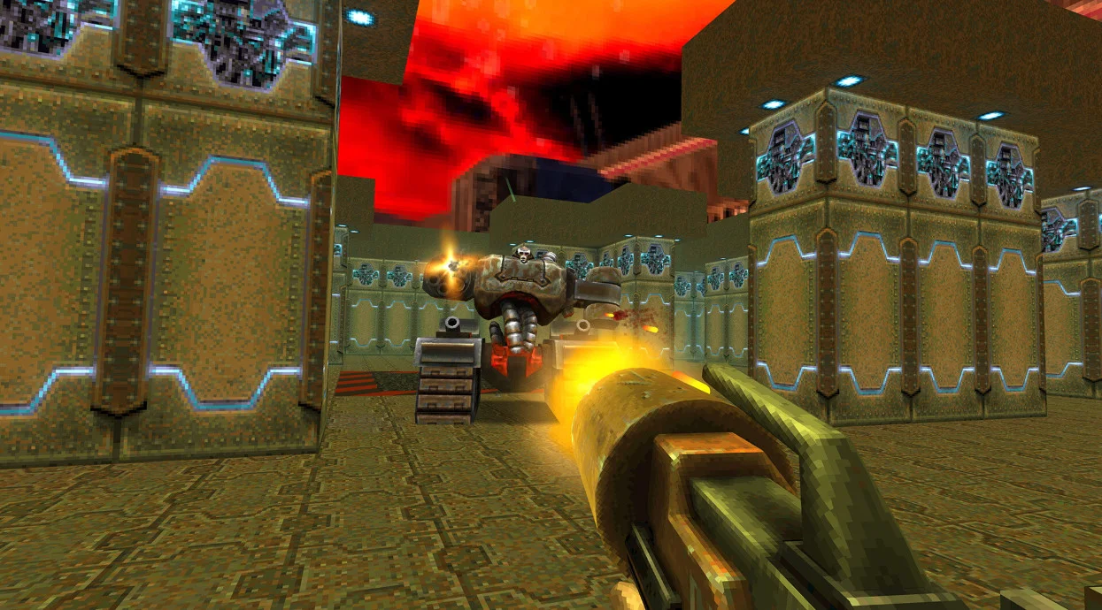 Couverture : capture d'écran du remaster de Quake 2