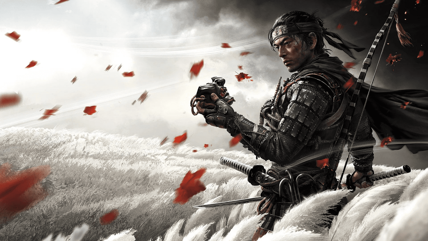 Обложка: скриншот игры Ghost of Tsushima