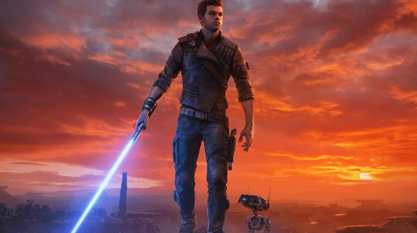 Couverture : capture d'écran du jeu Star Wars Jedi : Survivor