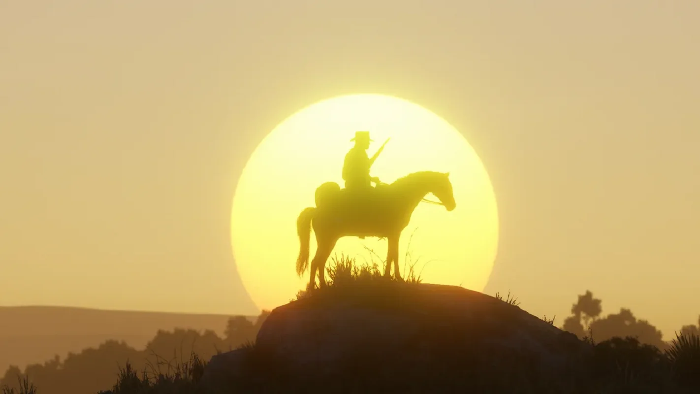 Couverture : capture d'écran du jeu Red Dead Redemption 2
