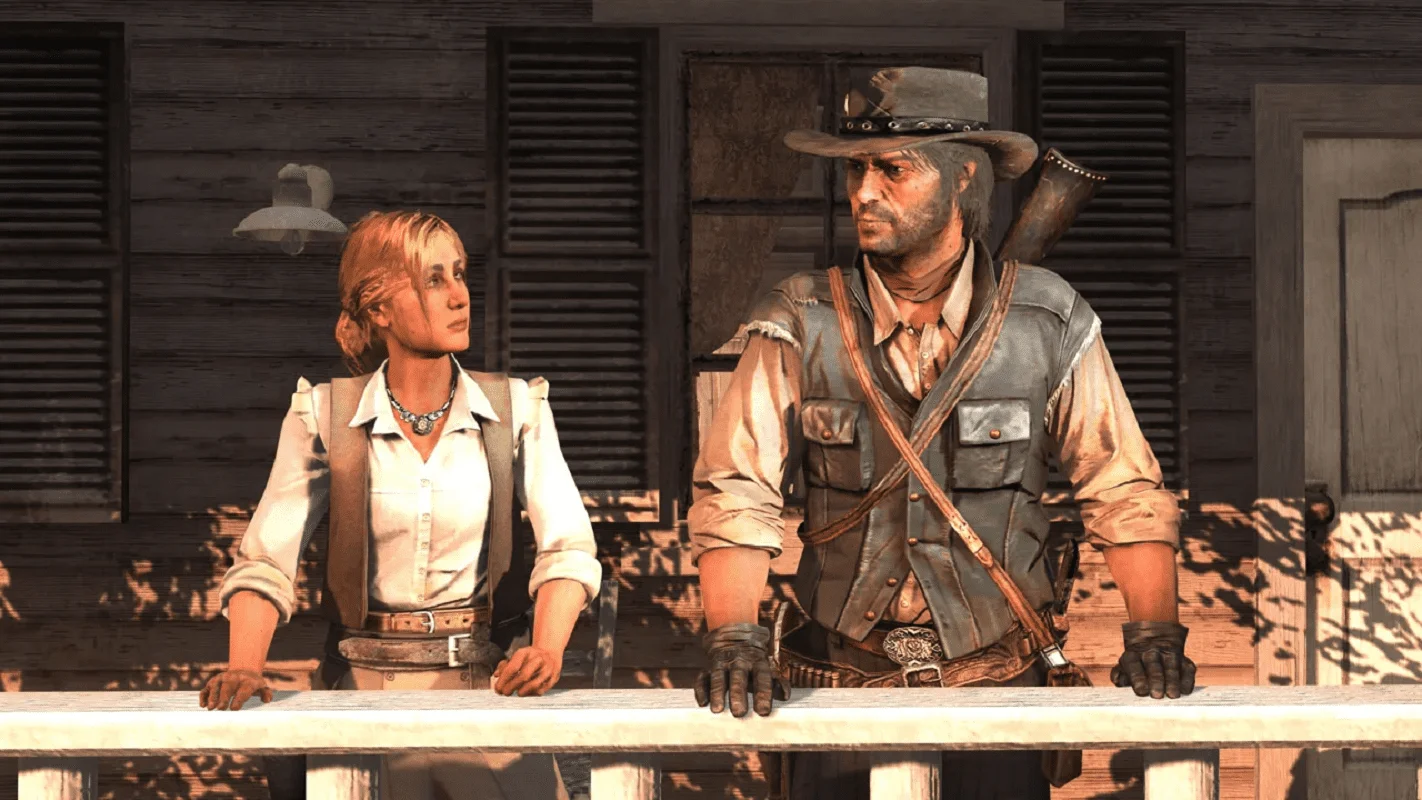 Couverture : capture d'écran du jeu Red Dead Redemption